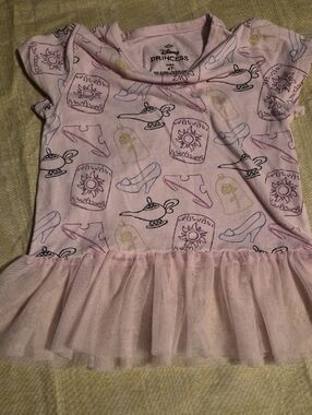 Disney Princess Pink Tulle Hem Tee